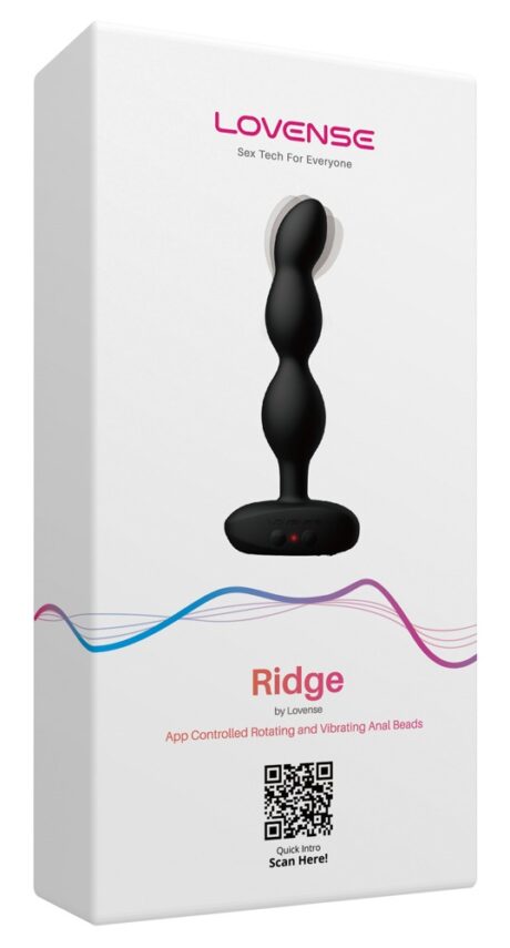 Vibrator anal Ridge cu rotație și control prin aplicație