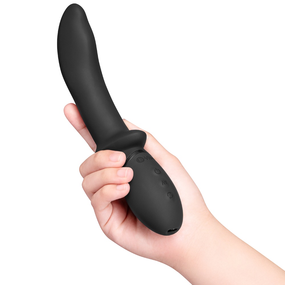 b-Vibe Rimming P-Spot Vibe Vibrator Anal cu Rotație și Vibrații pentru Prostată - imagine 7
