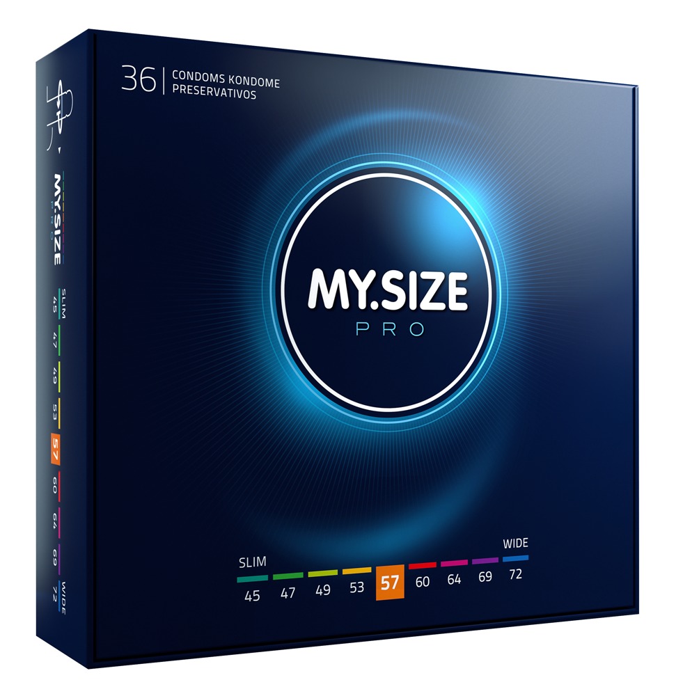 MY.SIZE PRO 57 mm Prezervative Ultra Subțiri și Hipoalergenice 10 Bucăți - imagine 2