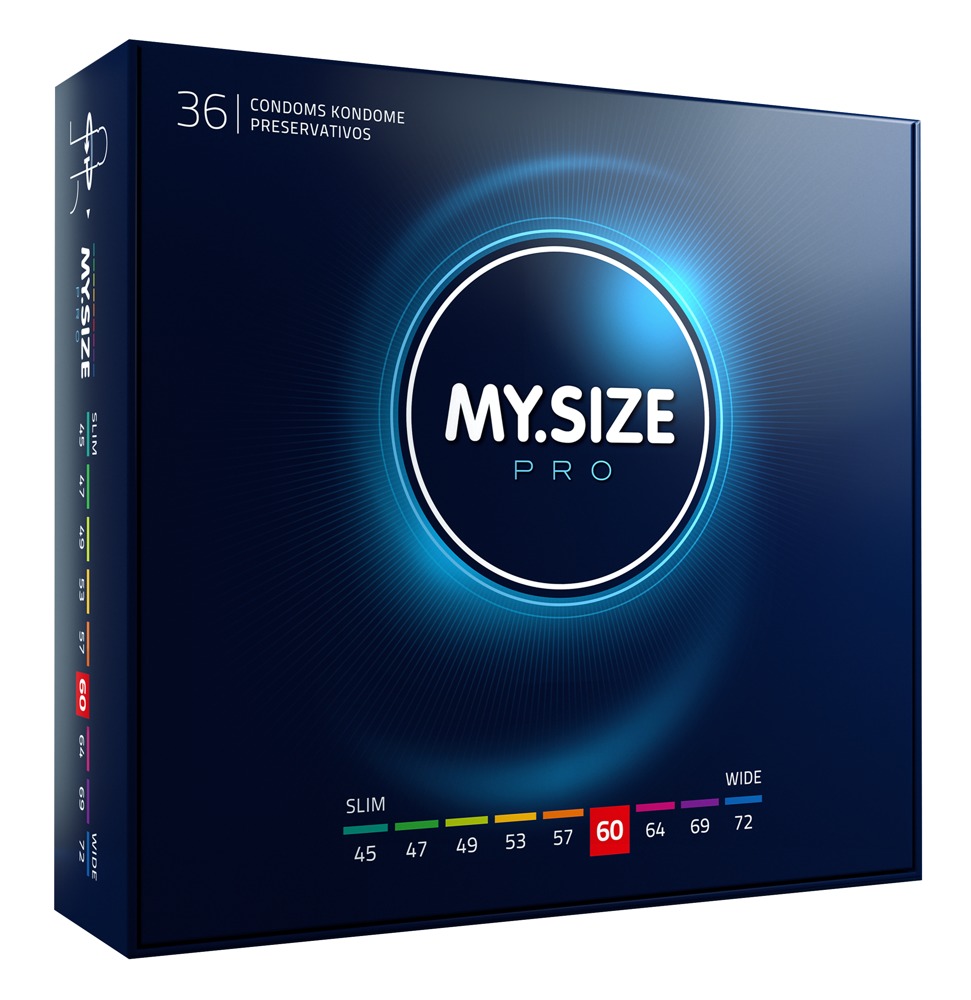 MY.SIZE PRO 60 mm Prezervative Ultra-Subțiri din Latex Vytex, 10 Bucăți - imagine 2
