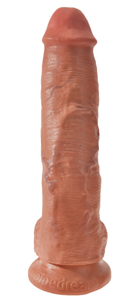 King Cock 10 Inch Balls Negru Dildo Realist cu Testicule și Ventuză - imagine 13