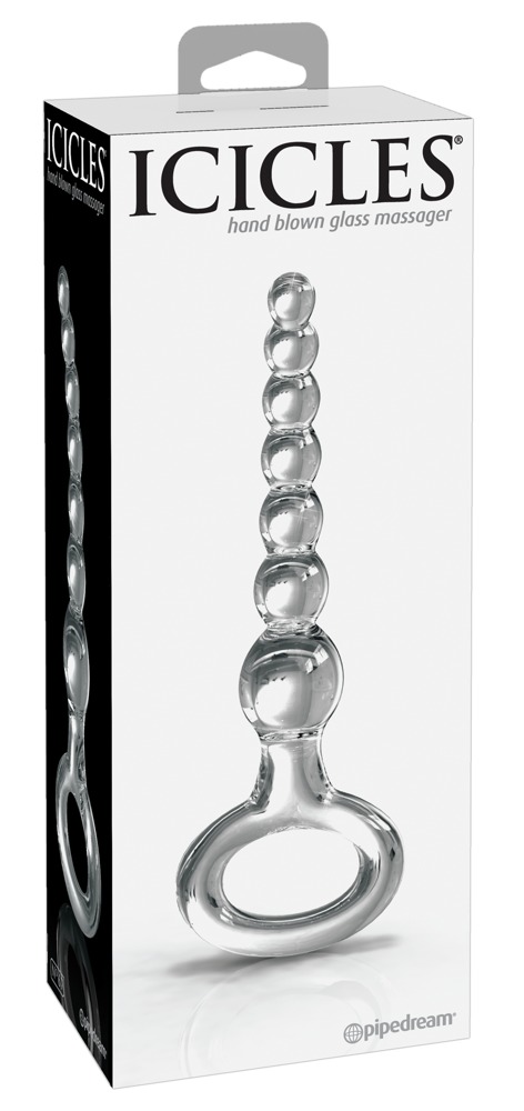 Icicles No. 67 Bile Anale Curbate din Sticlă cu 7 Bile