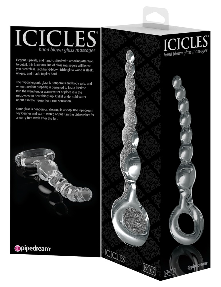 Icicles No. 67 Bile Anale Curbate din Sticlă cu 7 Bile - imagine 7