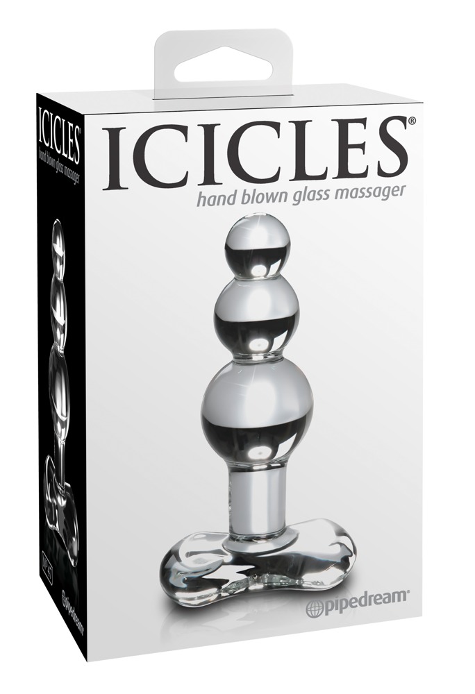 Icicles No. 47 Clear Dop Anal din Sticlă Borosilicată 10.5 cm