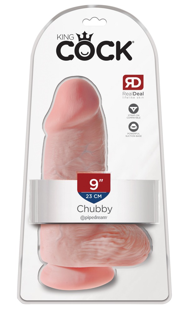Dildo realist cu ventuză Chubby 22,9 cm - imagine 11