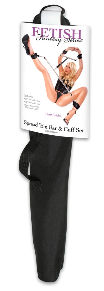 FFS Spread'em Bar și Cuff Set cu Bare Bondage și Cătușe Reglabile