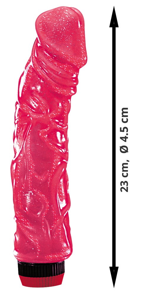 Vibrator Big Jelly 23 cm cu Vibrații cu Intensitate Reglabilă - imagine 3