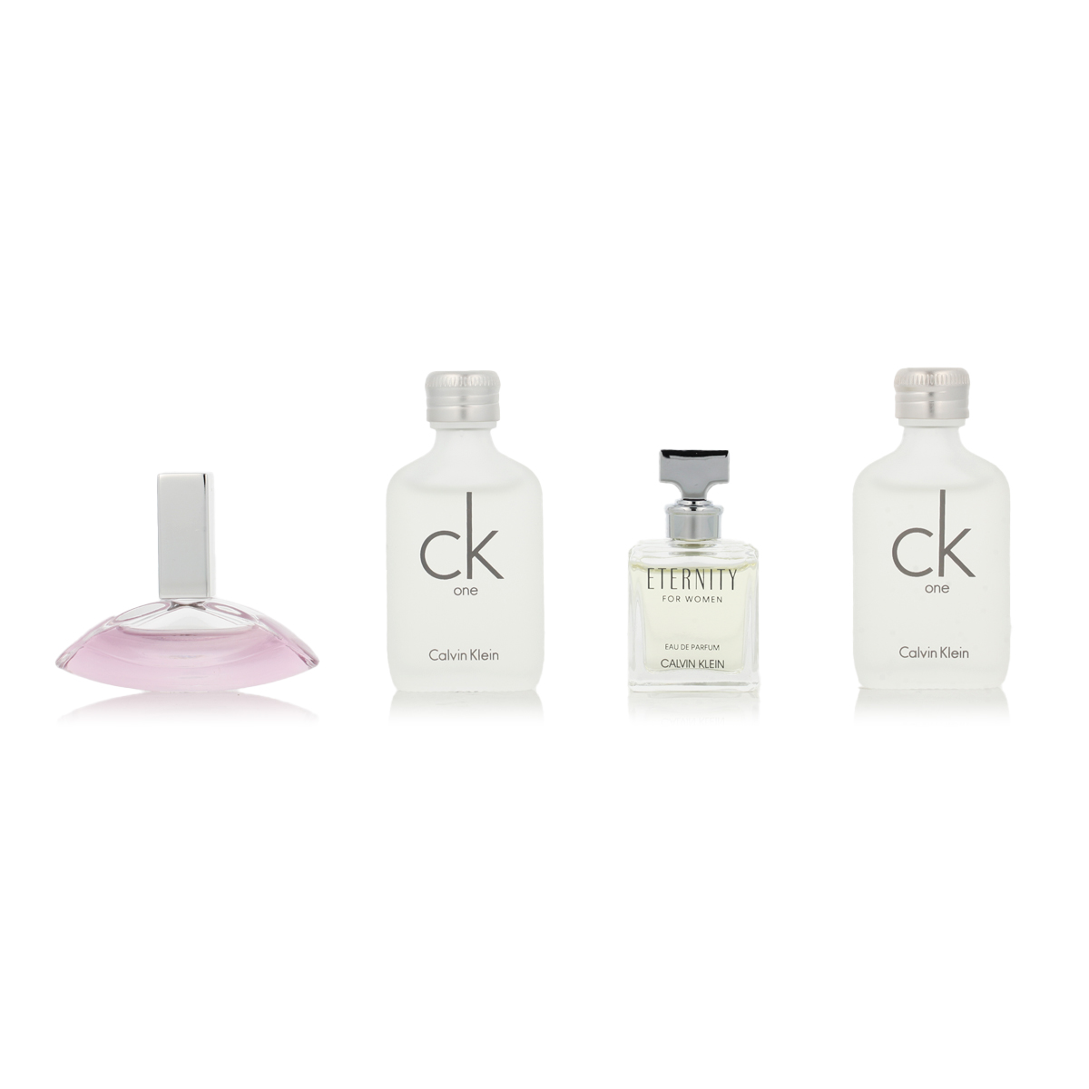Calvin Klein Apa de parfum MINI 5 ml + Apa de parfum MINI 4 ml + EDT MINI 2 x 5 ml (Femei) - imagine 2