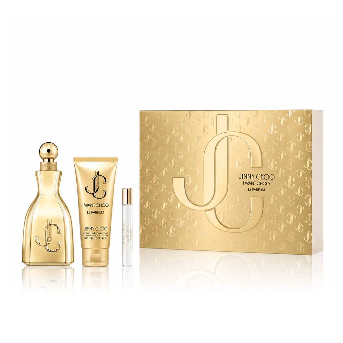 Jimmy Choo I Want Choo Le Parfum 100 ml + Le Parfum MINI 7,5 ml + BL 100 ml (Femei)