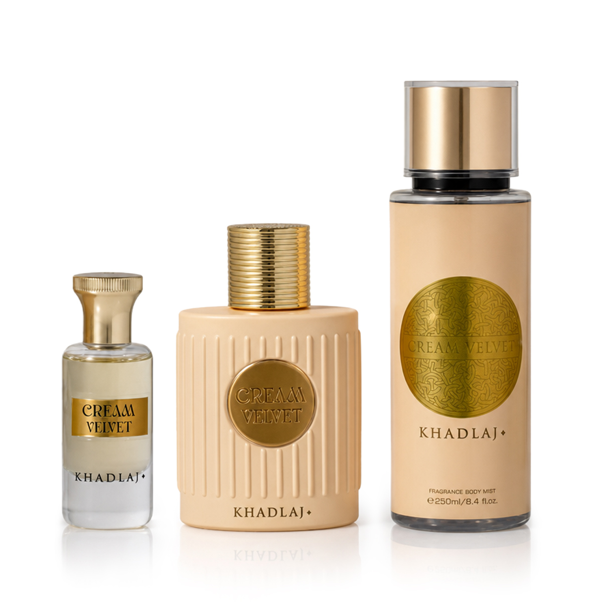 Khadlaj Cream Velvet Gift Set - imagine 2