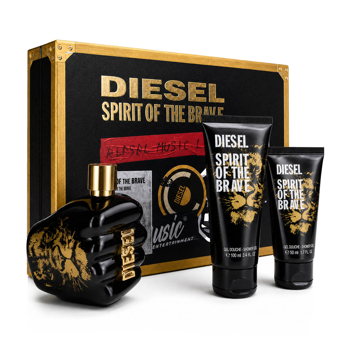 Diesel Spirit of the Brave EDT 125 ml + SG 100 ml + SG 50 ml (Barbati)
