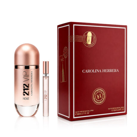 Carolina Herrera 212 VIP Rosé Apa de parfum 80 ml + Apa de parfum MINI 10 ml (Femei)