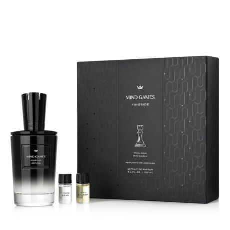 Mind Games Kingside Extrait de Parfum 100 ml + Peru Balsam 3 ml + blotter + Tonka Bean 3 ml (unisex)