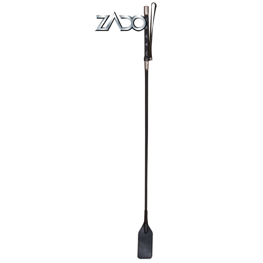 Piele Crop Negru Bici Împletit din Piele 69 cm - imagine 2