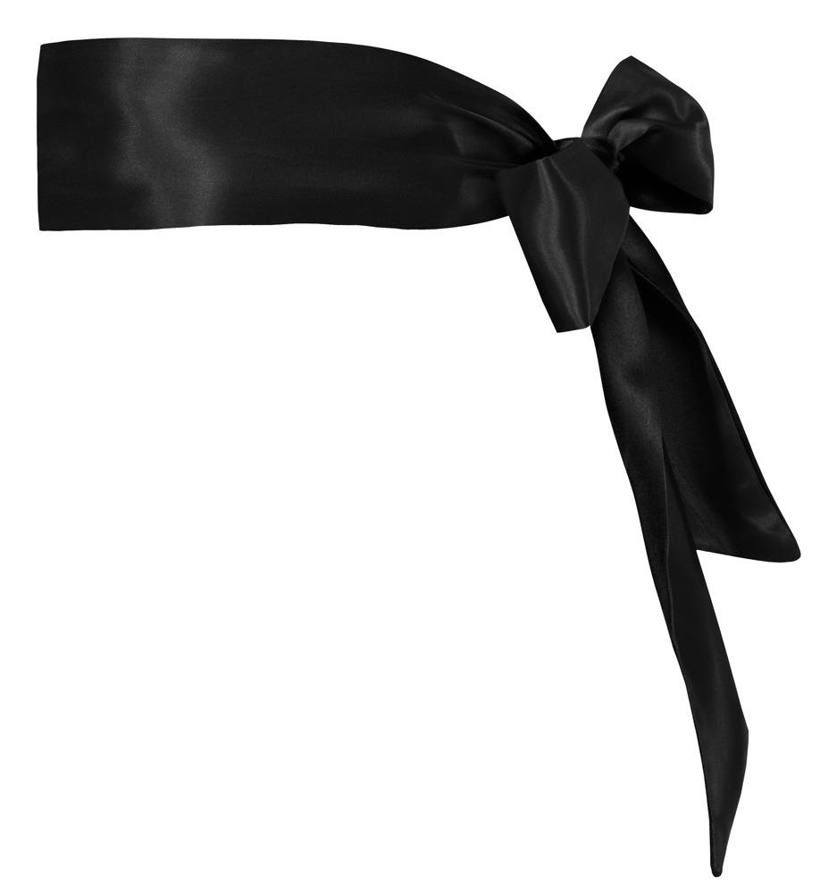 Cottelli ACCESSOIRES Bondage Scarf Negru din Satin 150 cm - imagine 4