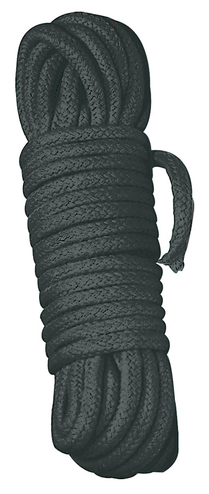 Bondage Frânghie 10 m Neagră din Bumbac Împletit 0,7 cm - imagine 5
