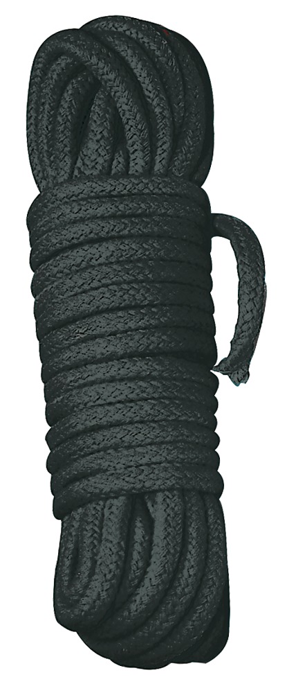 Bondage Frânghie 10 m Neagră din Bumbac Împletit 0,7 cm - imagine 7