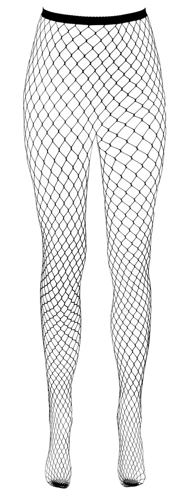 Cottelli LEGWEAR Dresuri Plasă Negre cu Zonă Intimă Deschisă S-L - imagine 4