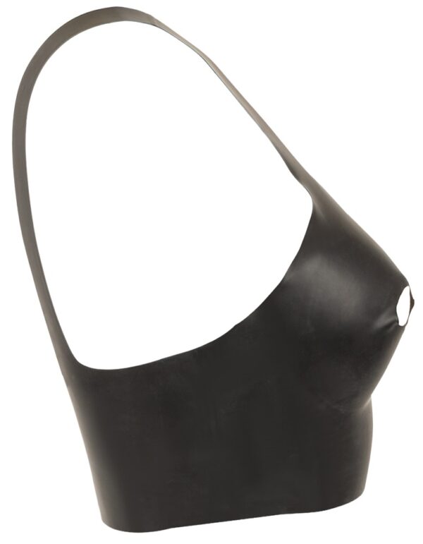 Top Latex Negru cu Cupe Deschise și Decupaje - imagine 6