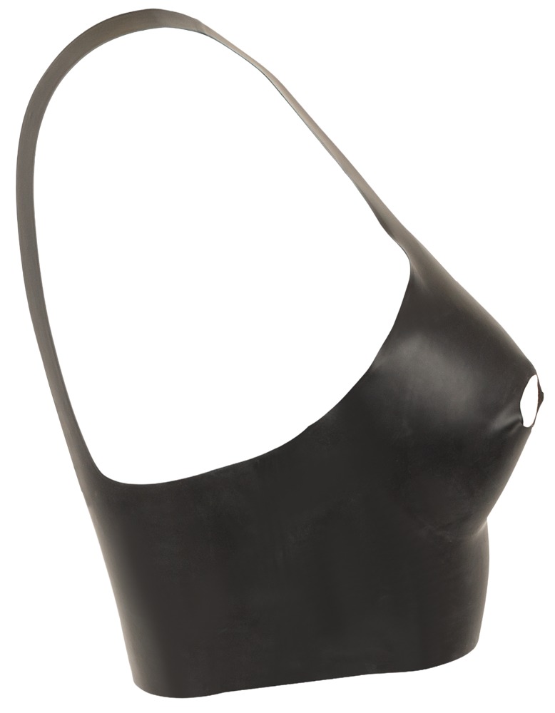 Top Latex Negru cu Cupe Deschise și Decupaje - imagine 6