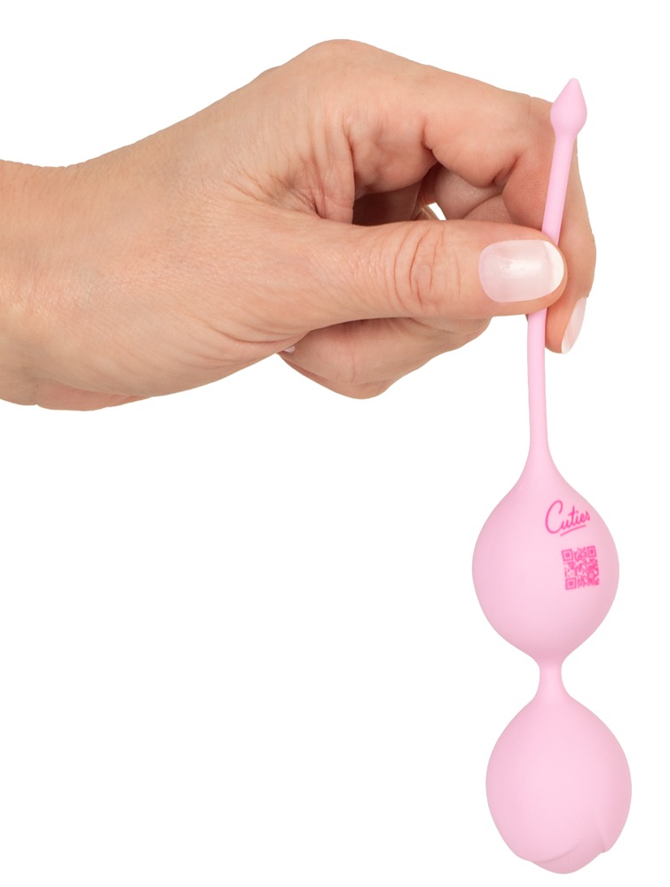 Cuties Bile Vaginale Rose 17 cm pentru Antrenarea Planșeului Pelvin - imagine 6