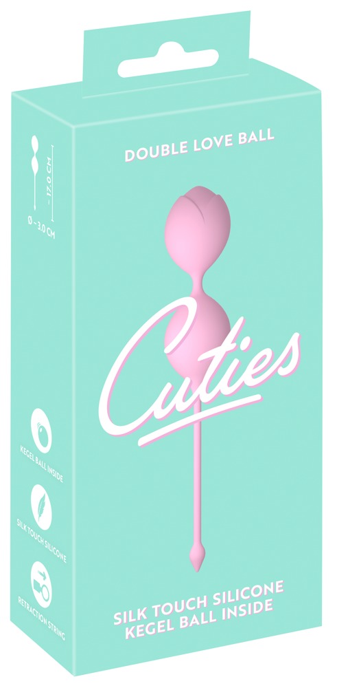 Cuties Bile Vaginale Rose 17 cm pentru Antrenarea Planșeului Pelvin
