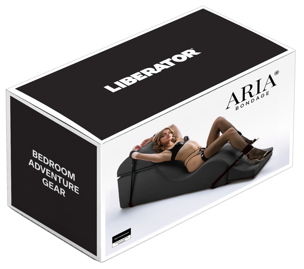Liberator Super Aria Bondage 22 Inch Negru Bancă cu Sistem de Imobilizare