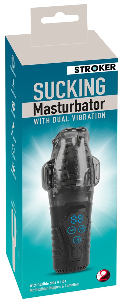 Stroker Sucking Masturbator Tip Manșon cu Sucțiune și Vibrații