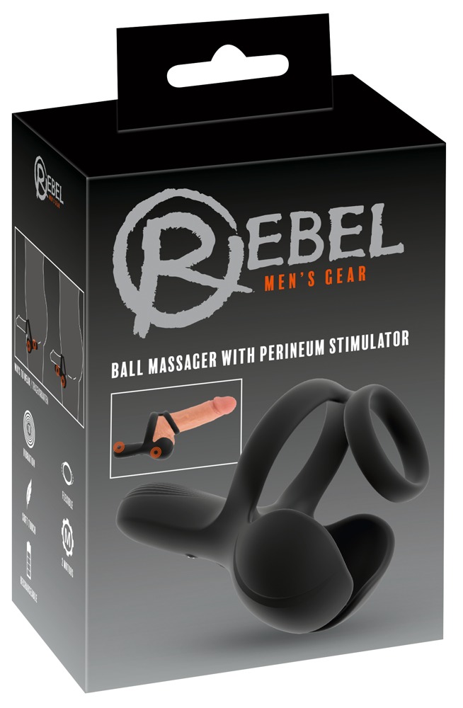 Rebel Ball Massager cu Stimulator Perineal și Vibrații