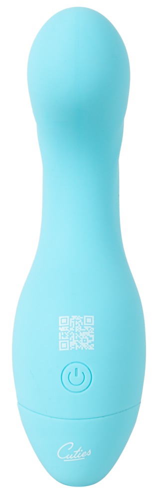 Cuties Mini-Vibrator Albastru 14,1 cm cu 10 Moduri de Vibrații - imagine 3