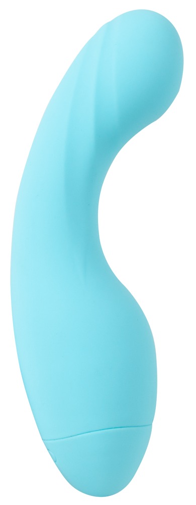 Cuties Mini-Vibrator Albastru 14,1 cm cu 10 Moduri de Vibrații - imagine 4