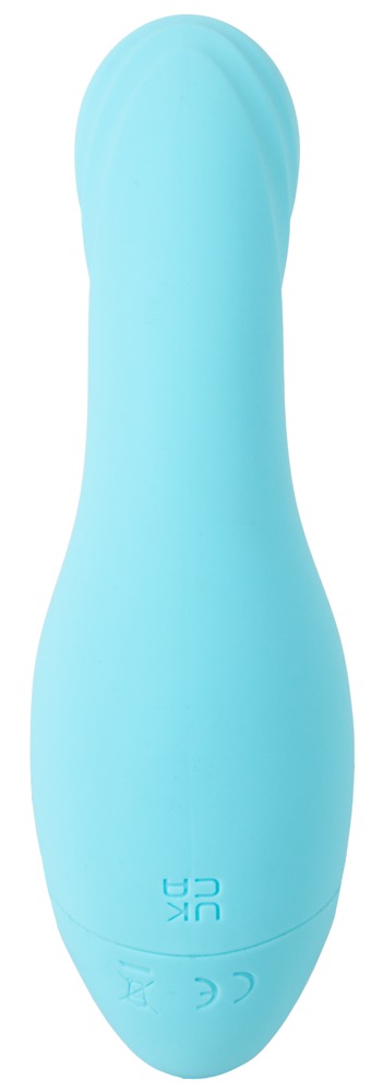 Cuties Mini-Vibrator Albastru 14,1 cm cu 10 Moduri de Vibrații - imagine 5