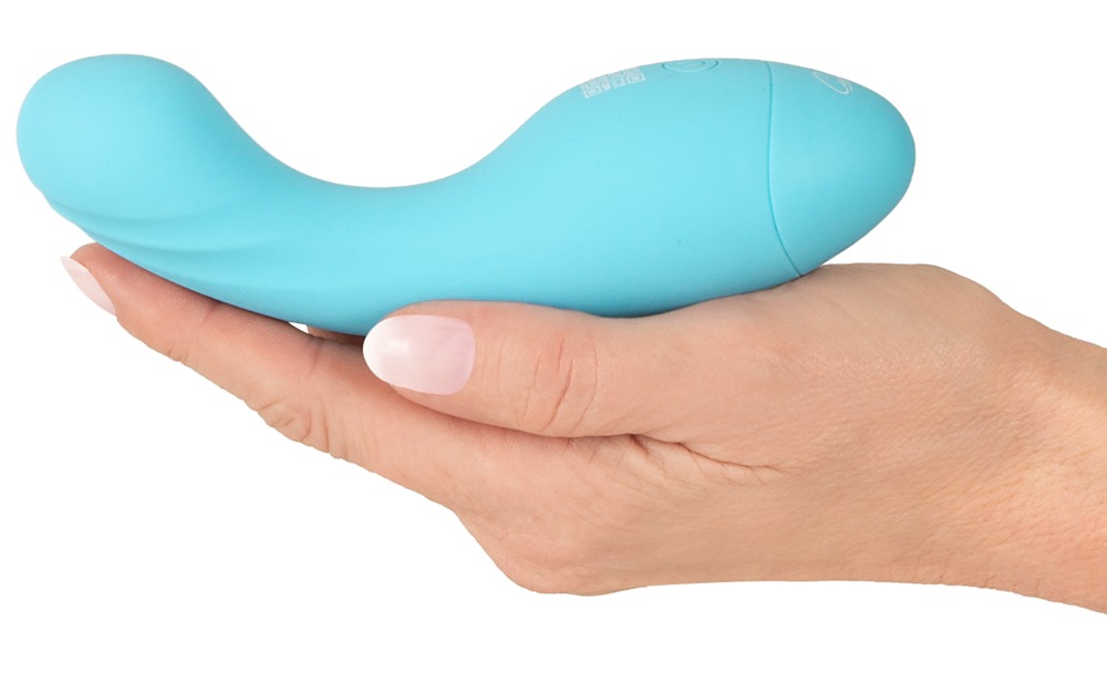 Cuties Mini-Vibrator Albastru 14,1 cm cu 10 Moduri de Vibrații - imagine 6