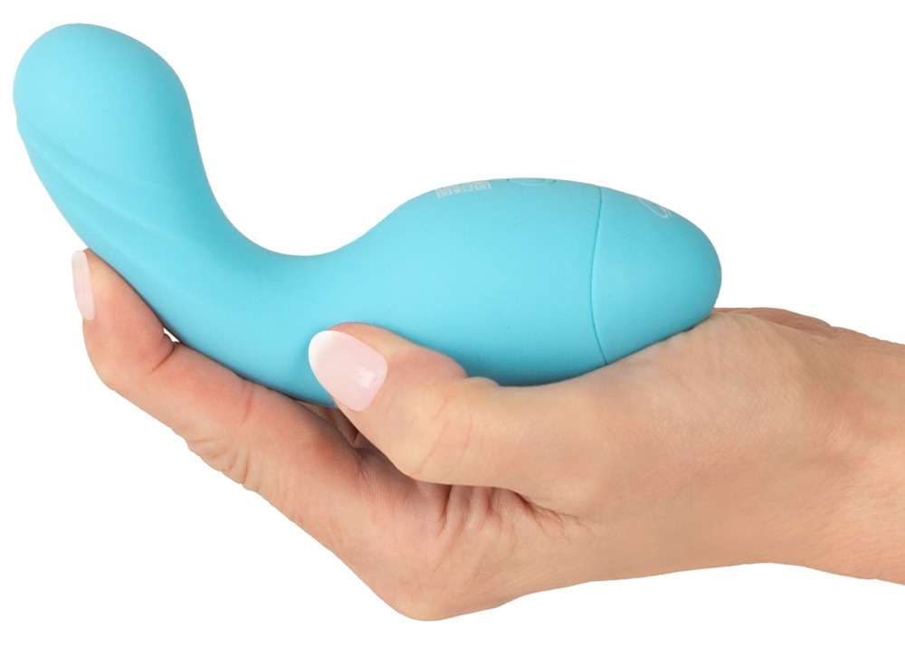 Cuties Mini-Vibrator Albastru 14,1 cm cu 10 Moduri de Vibrații - imagine 7