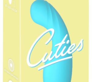 Cuties Mini-Vibrator Albastru 14,1 cm cu 10 Moduri de Vibrații