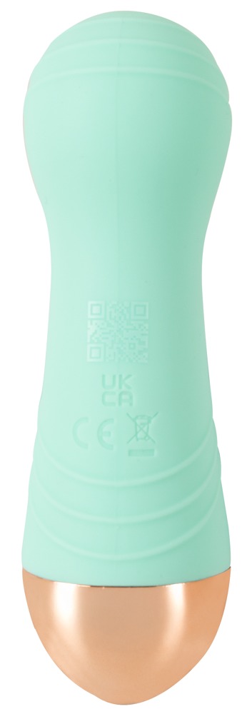 Cuties Mini Vibrator Verde Dual Density Reîncărcabil - imagine 4