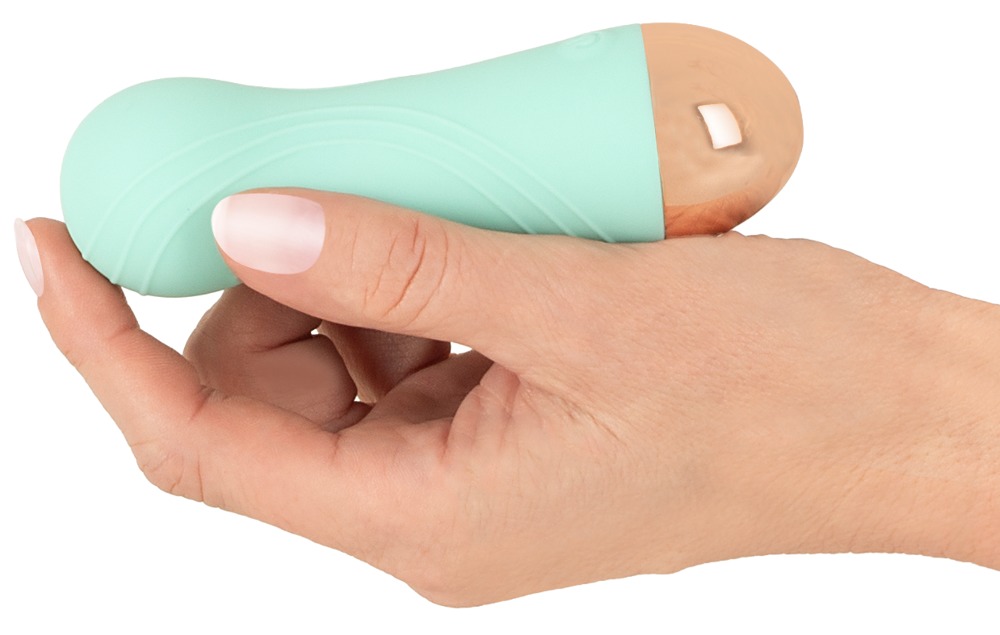 Cuties Mini Vibrator Verde Dual Density Reîncărcabil - imagine 5