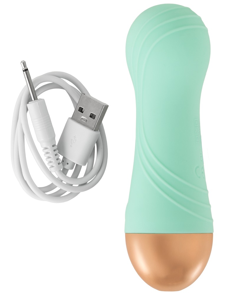 Cuties Mini Vibrator Verde Dual Density Reîncărcabil - imagine 7