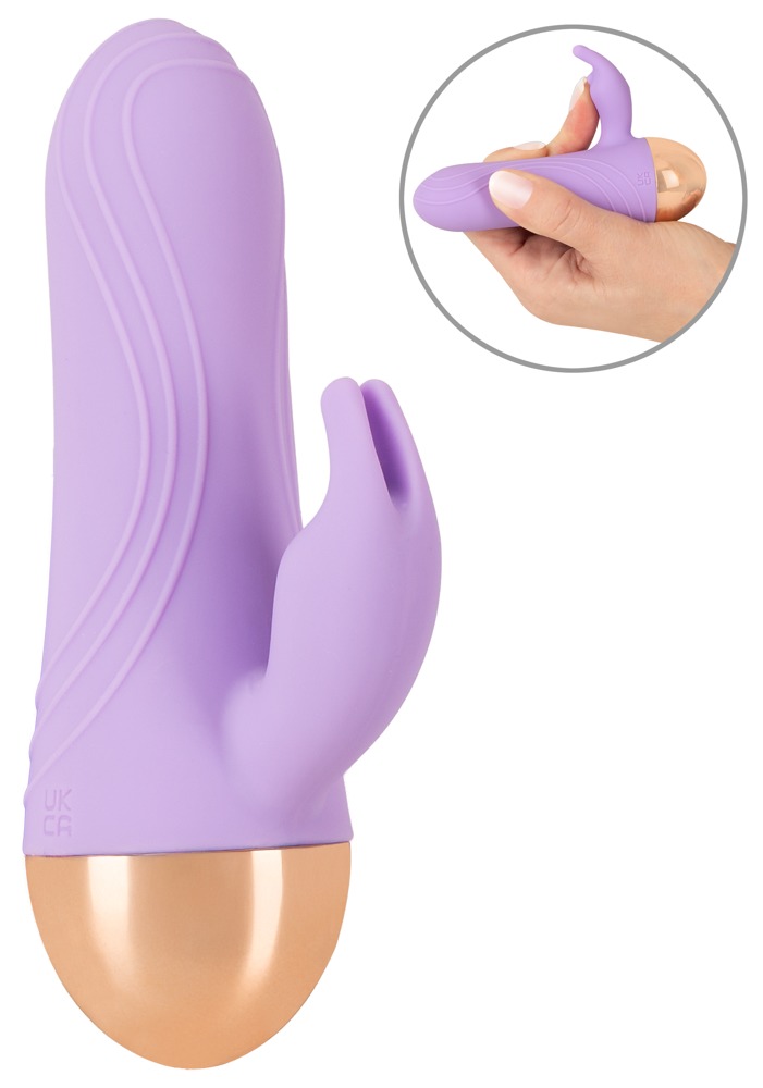 Cuties Mini Rabbit Vibrator Mov Dual Density Reîncărcabil - imagine 2