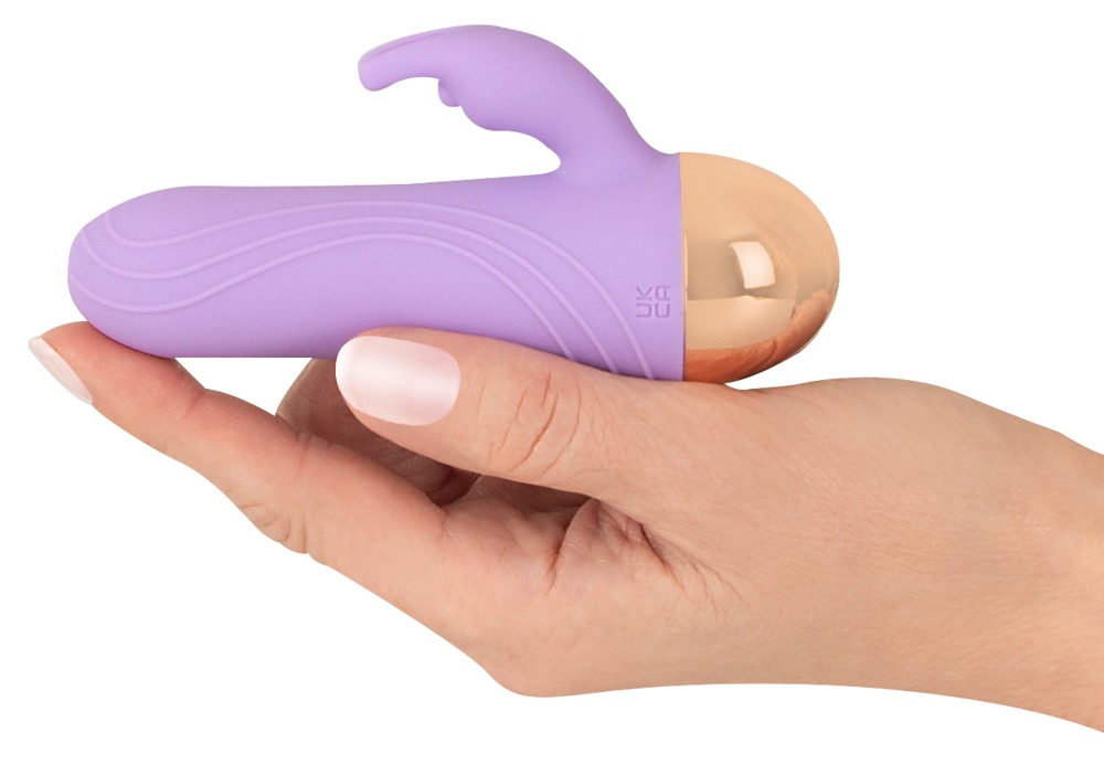 Cuties Mini Rabbit Vibrator Mov Dual Density Reîncărcabil - imagine 6