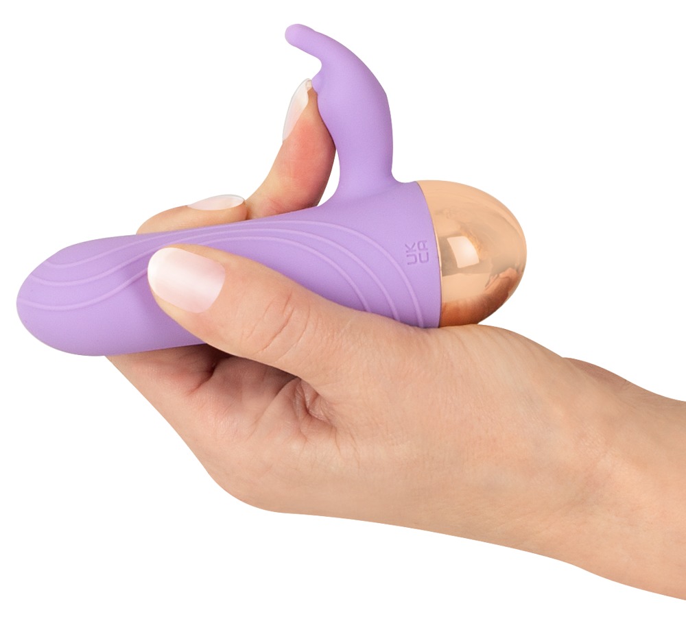 Cuties Mini Rabbit Vibrator Mov Dual Density Reîncărcabil - imagine 7
