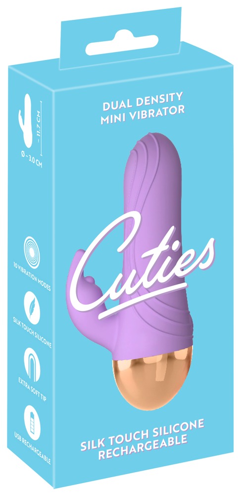 Cuties Mini Rabbit Vibrator Mov Dual Density Reîncărcabil