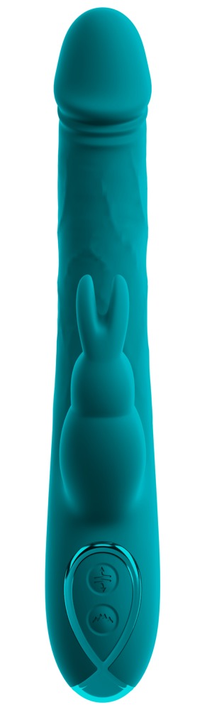 Sweet Smile Rabbit Wiggling Vibrator cu Mișcare Ondulatorie și Vibrații - imagine 3