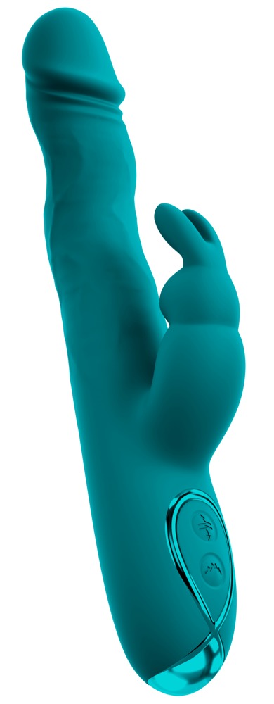 Sweet Smile Rabbit Wiggling Vibrator cu Mișcare Ondulatorie și Vibrații - imagine 6