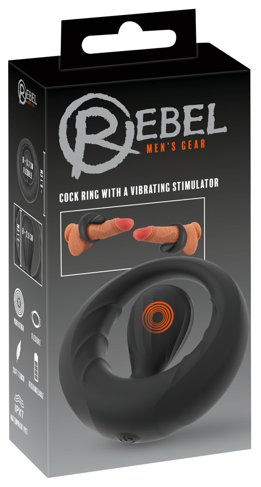 Rebel Inel pentru Penis cu Stimulator Vibrant și 10 Moduri