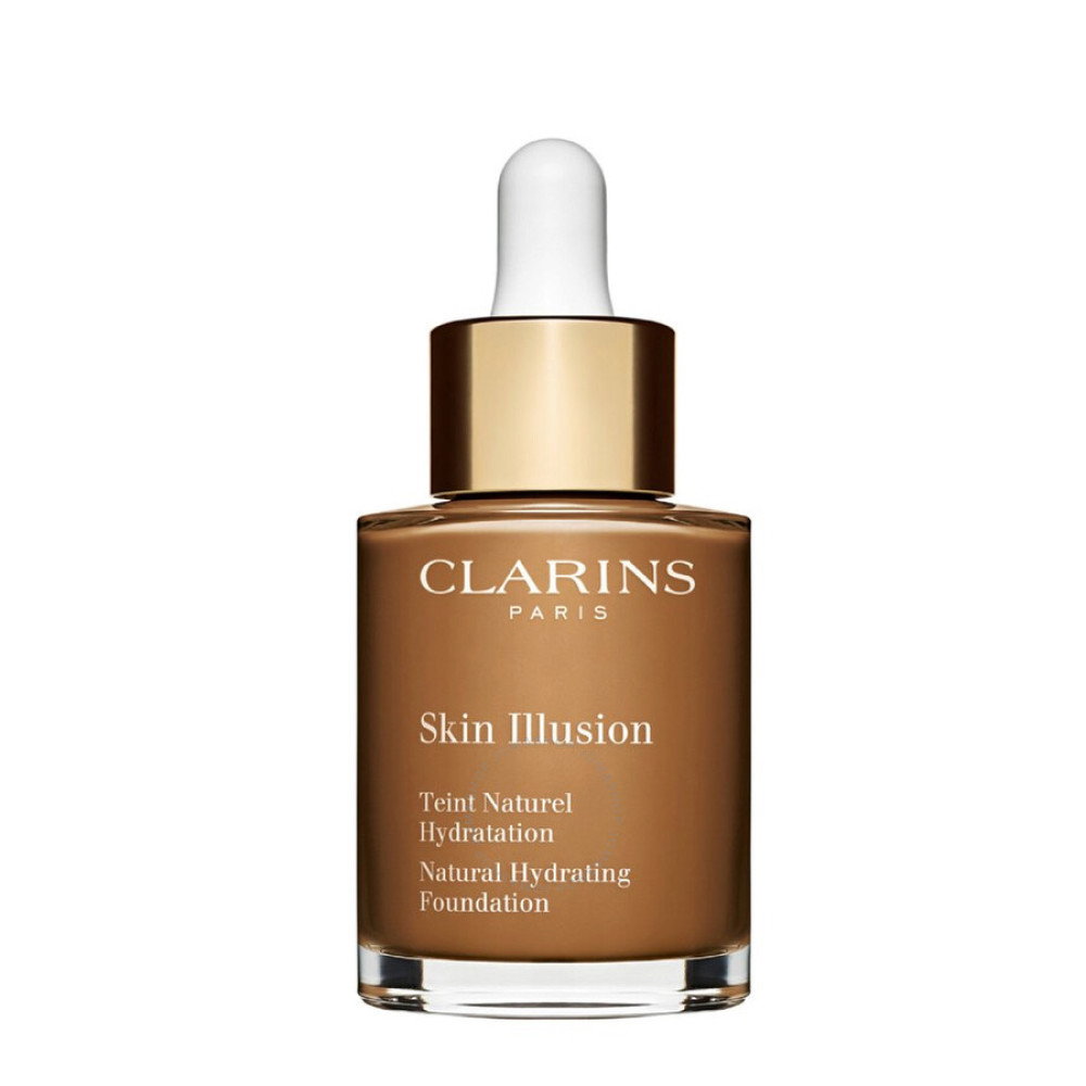Clarins Skin Illusion Corectarea culorilor Fond de ten lichid 1185 Ciocolată naturală SPF 15 30 ml *Tester