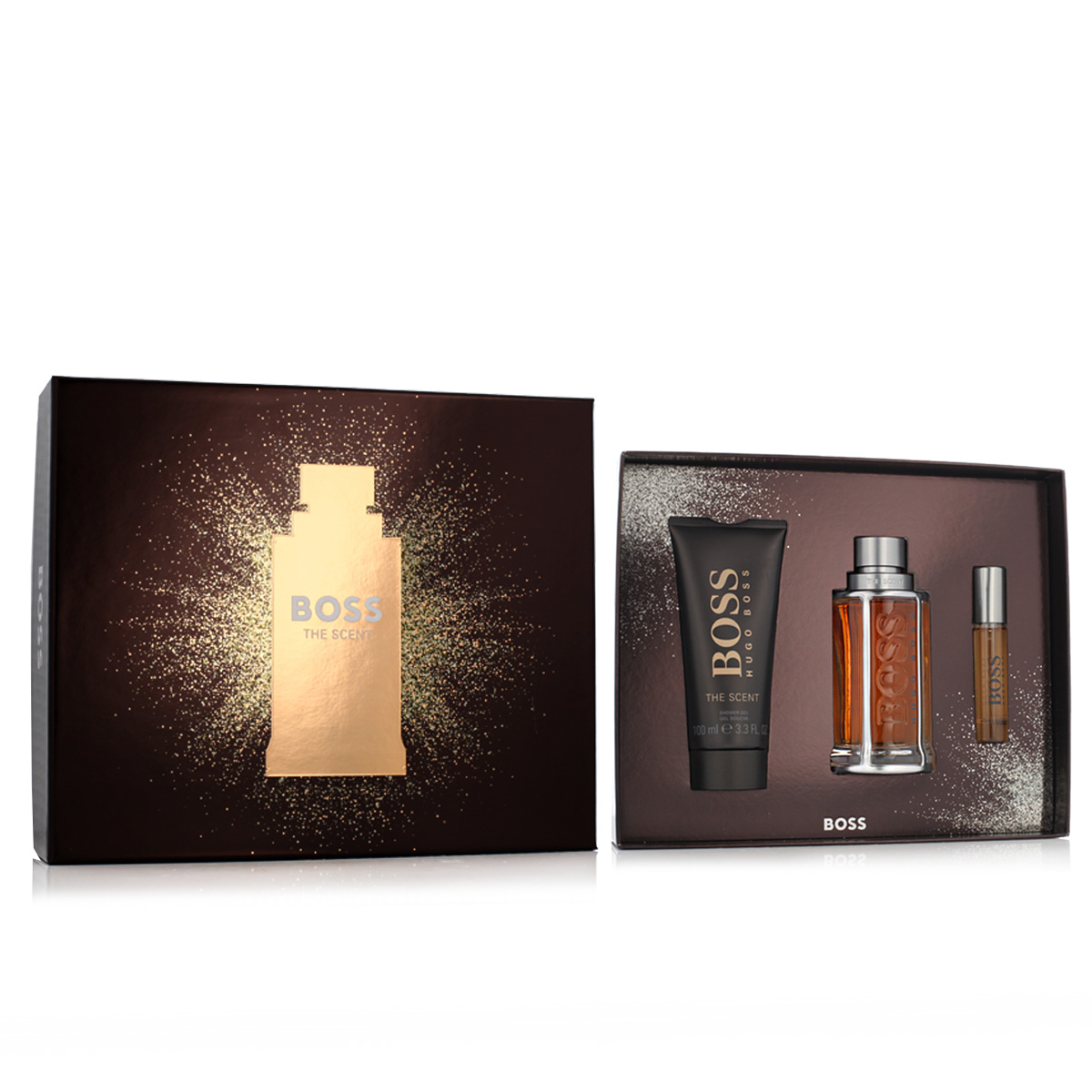 Hugo Boss Boss The Scent For Him EDT 100 ml + EDT MINI 10 ml + SG 100 ml (Barbati)