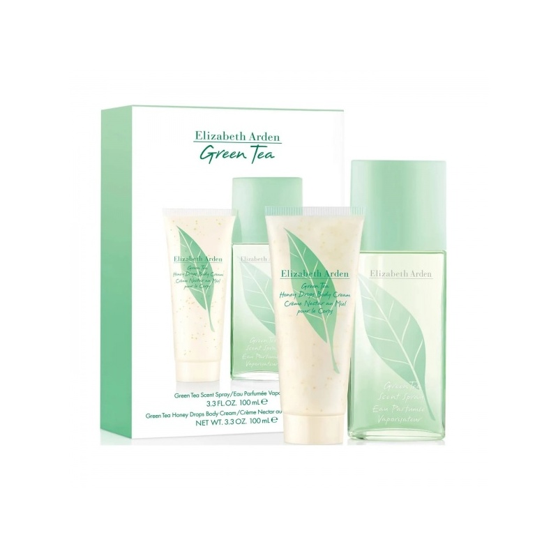 Set Cadou pentru Femei Elizabeth Arden Green Tea Parfum 100 ml + Cremă de Corp 100 ml