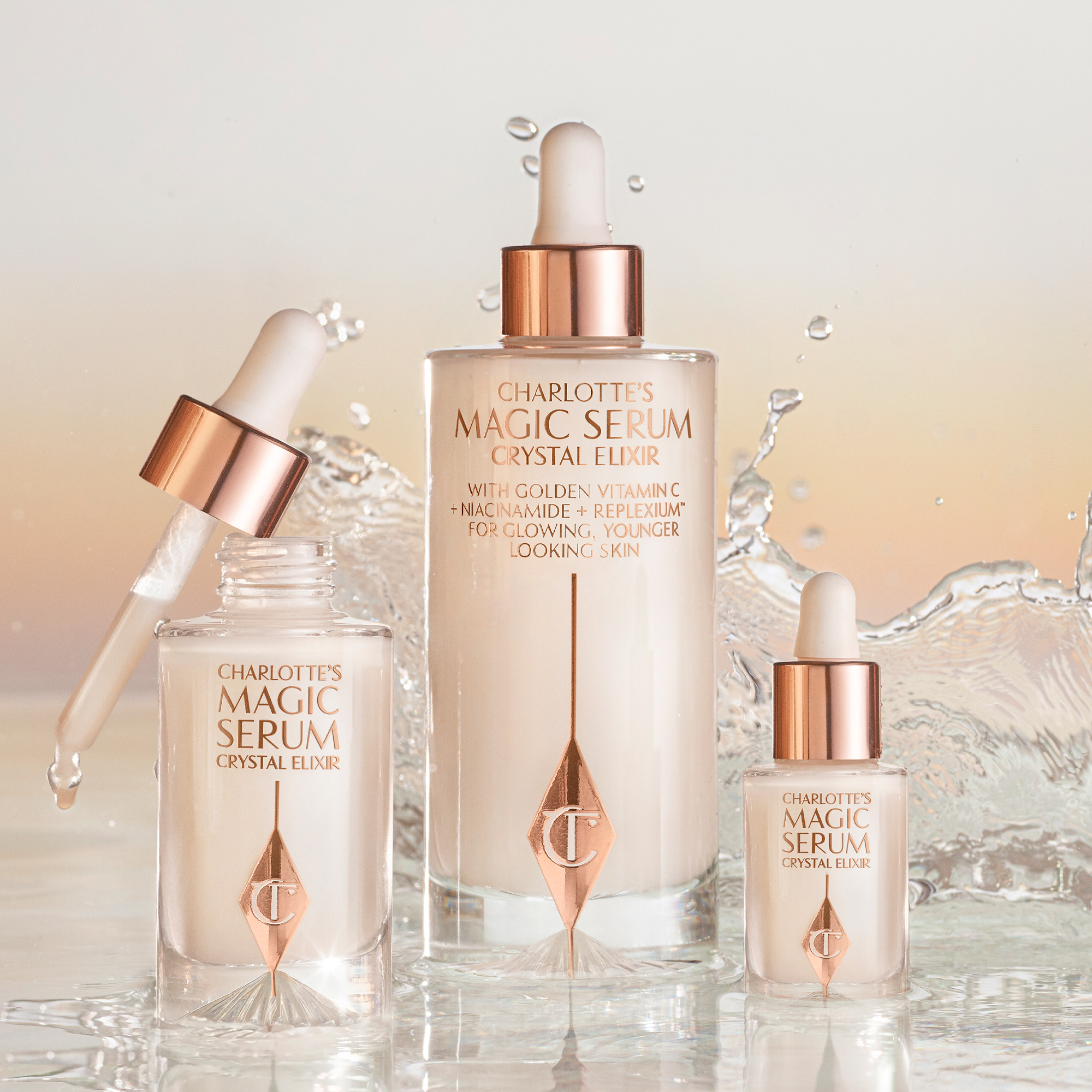 Charlotte Tilbury Magic Crystal Elixir Strălucitor Ser Pentru față 100 ml - imagine 2