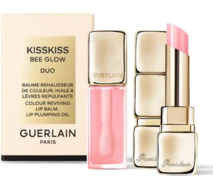 Set Guerlain Kiss Bee Lip Oil 258 Rose Glow 9.5 ml + Lip Balm 258 Rose Glow 3.2 g